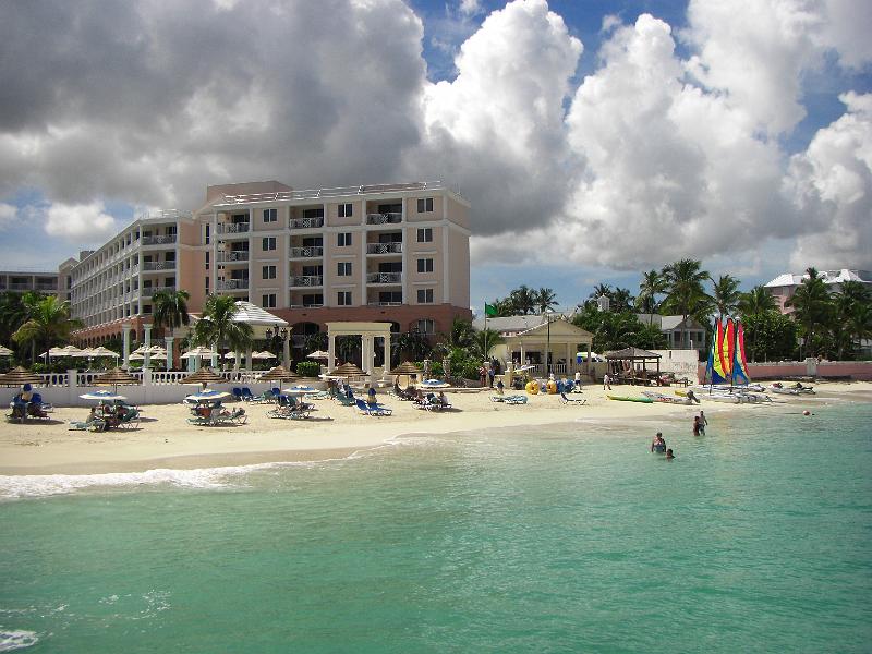 CIMG0029.JPG - Looking back from the pier at the Windsor building and the beach