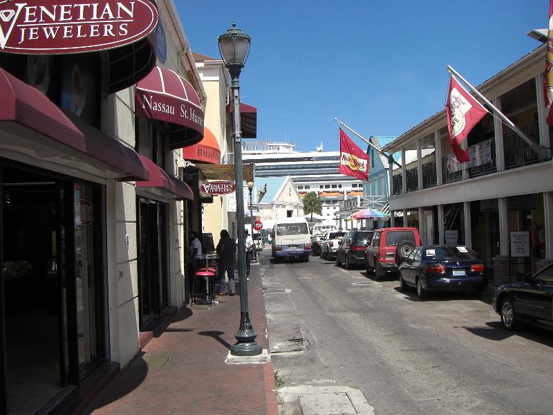 CIMG0046.JPG - Bay street looking at the cruise ships